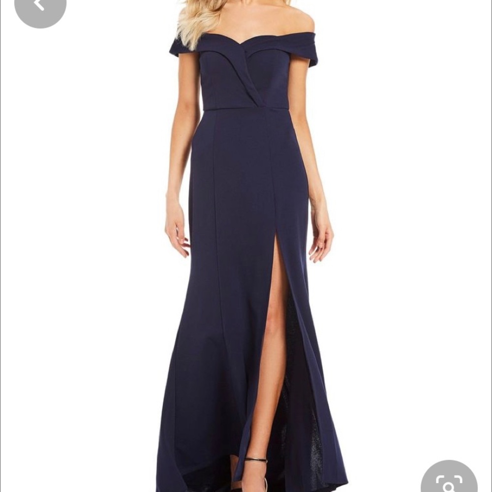 Off the shoulder Black Formal Dress